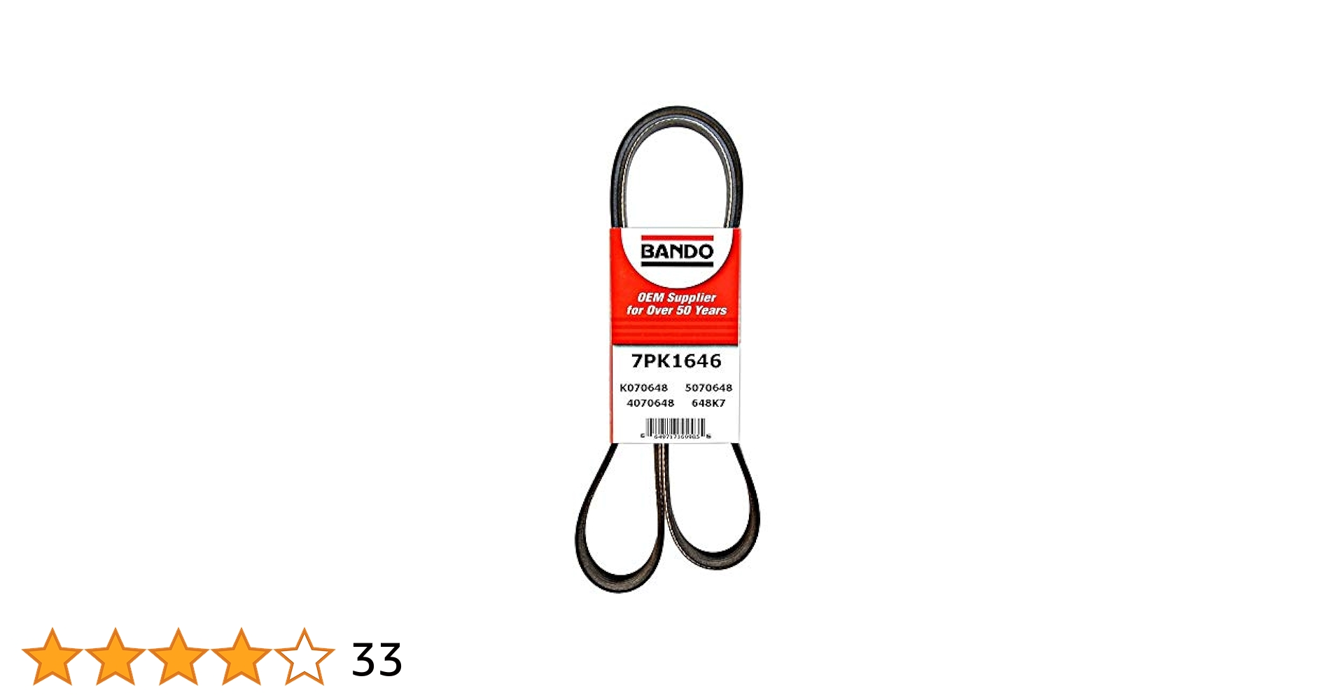 【AAKE】LOCAL BELT BERMUDA PT Amazon.com: Bando USA 7PK1646 OEM Quality Serpentine Belt